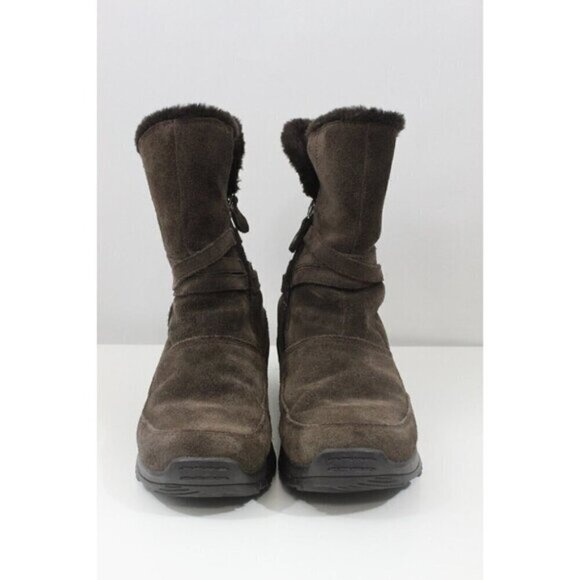 Columbia Women Boots Namara Water Resistant Suede Leather Brown Size 10 - Picture 2 of 15